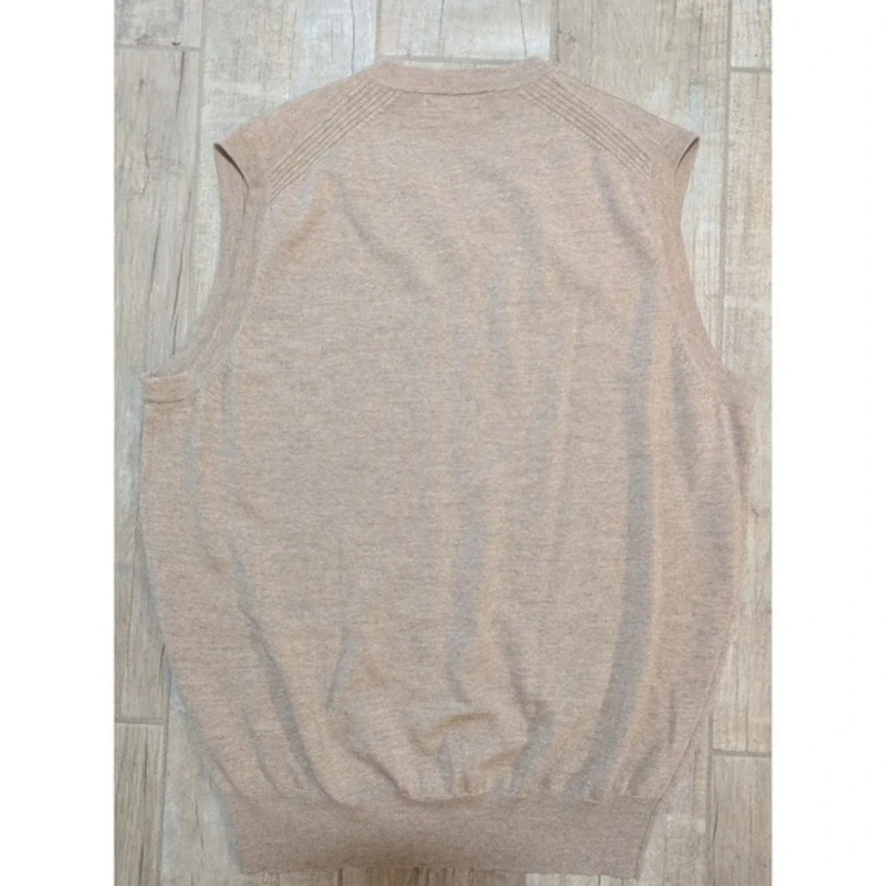 Carnoustie Men's V-Neck Sweater Vest Sleeveless‎ Golf Knitwear Beige M/M